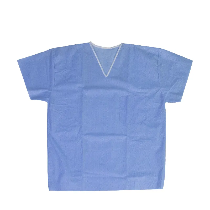 3Q شركة مصنعة أخرى 2 قطعة زرقاء وخضراء موحدة طبية يمكن التخلص منها بالجملة ملابس فحص المريض