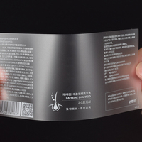 Adhésif en PVC personnalisé étiquette autocollante imperméable à l'eau logo personnalisé pour l'huile essentielle shampooing soin de la peau emballage de lotion