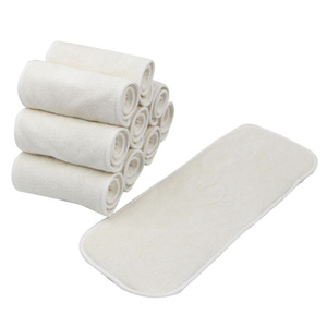 Inserciones de pañales reutilizables de rizo de bambú personalizadas de 4 capas, almohadillas de remojo para bebés absorbentes ecológicas, refuerzo suave - Product Image 6