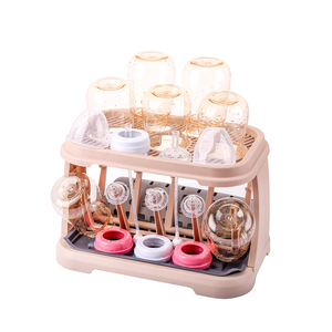 Scolapiatti Pieghevole Ecologico in Plastica per <span class=keywords><strong>Biberon</strong></span>, Portabottiglie Multifunzionale Durevole con Griglia di Drenaggio - Product Image 3