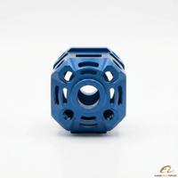 Service OEM de CNC pour pièces de robots usinées par CNC, prototypage rapide, perçage de précision en aluminium anodisé