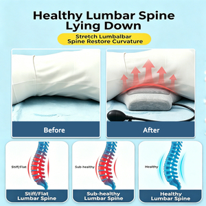 <span class=keywords><strong>Coussin</strong></span> de traction lombaire gonflable ergonomique <span class=keywords><strong>pour</strong></span> soulager les maux de dos, support dorsal réglable avec airbag, <span class=keywords><strong>coussin</strong></span> de soutien lombaire - Product Image 3