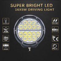 Feux de conduite LED étanches et anti-poussière de 7 pouces 12V 80W Emark pour 4x4 et camions tout-terrain