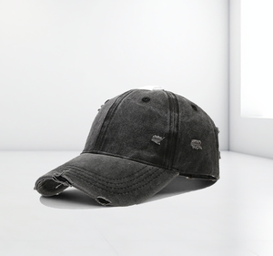 Gorra <span class=keywords><strong>de</strong></span> Béisbol <span class=keywords><strong>de</strong></span> 6 Paneles <span class=keywords><strong>de</strong></span> Algodón Velour Desgastado, Estilo Dad Hat, Color Sólido, con Logotipo Bordado, para Uso Diario, Formal y <span class=keywords><strong>de</strong></span> Ocio - Product Image 5