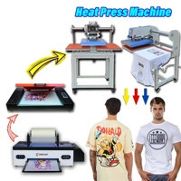 Machine d'Impression Pneumatique Semi-Automatique Double Station, Machine à Imprimer les Logos, Flocage pour Maillots, pour Imprimantes Textiles DTF