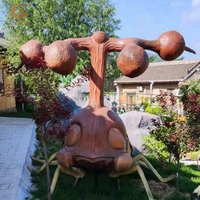 CCAA03 parc décoration simulation insecte reniflard animal animatronic escargot modèle à vendre