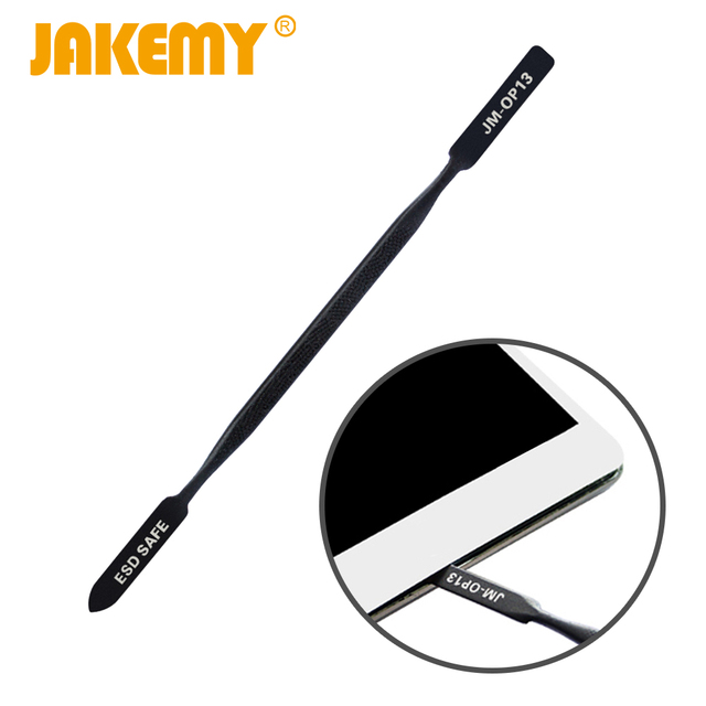 Anti-static Waterproof Metal Spudger Crowbar Pry Tool Opener JM-OP13 JAKEMY Black Customizable Logo Disassembling Mobile Phone