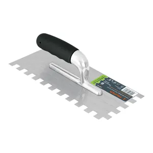 Paleta MGO cómoda con muescas cuadradas de 11 'con caja de 6 remaches de 6 unidades Paleta de esquina de material de madera plástica de acero inoxidable - Product Image 1