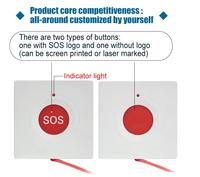 Dispositif Bluetooth sans fil intelligent B5 BLE 5.0, bouton SOS d'urgence pour la santé, balise à tirette pour patients hospitaliers et personnes âgées