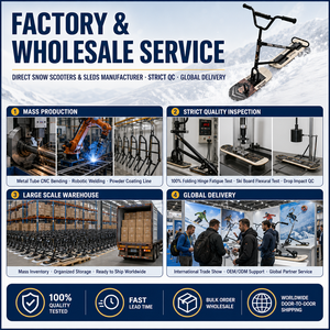 Direct usine, <span class=keywords><strong>Luge</strong></span> <span class=keywords><strong>de</strong></span> neige à cadre métallique léger, haute <span class=keywords><strong>vitesse</strong></span>, pour la descente et le carving, type trottinette <span class=keywords><strong>de</strong></span> neige, pour l'hiver - Product Image 6