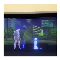 Película reflectante holográfica grande de escenario virtual 3D, lámina de proyección de escenario holográfica 3D de 45 grados