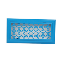 Grille de ventilation décorative en alliage d'aluminium avec motif de treillis géométrique pour les prises d'air centrales de climatisation