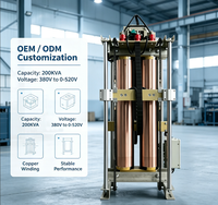 Régulateur motorisé 150 KVA monophasé de type colonne, transformateur variable TDGZ personnalisé, entrée 380 V 0-520 V 480 V, enroulement en cuivre
