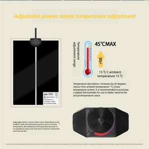 EU tiêu chuẩn bò sát kiểm soát nhiệt độ sưởi ấm Pad-Tấm sưởi hồng ngoại cho rùa, Tắc Kè và cua ẩn sĩ, chống rò rỉ - Product Image 4