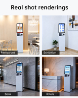 Kiosque de commande automatique tactile série KD 21,5 pouces, machine de paiement en libre-service, kiosque d'enregistrement automatique pour la restauration et le commerce de détail