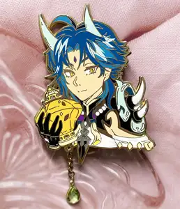 Hoge Kwaliteit Fabrikant Pins Anime Vergulde Gouden Mode Zacht Email Ketting Pin