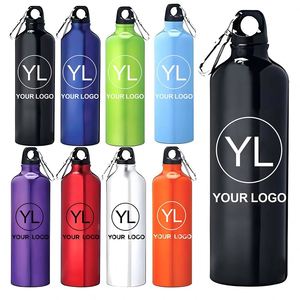 Bouteille d'eau promotionnelle personnalisée à prix abordable avec logo d'entreprise, en aluminium ou en acier inoxydable, pour les sports de plein air - Product Image 1