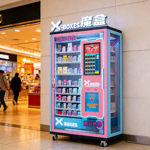 Distributeur automatique 24h/24 et 7j/7 sans personnel, avec lecteur de pièces/billets/cartes personnalisable pour la vente de jouets/objets de collection/cosmétiques. - Product Image 1