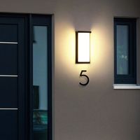 Moderne simple balcon patio mur extérieur capteur intelligent extérieur étanche applique murale LED