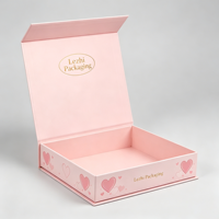Boîte de luxe avec logo personnalisé, fermeture magnétique, couvercle en carton rigide, boîte en carton noir avec aimant, emballage pour chaussures, vêtements, emballage cadeau en carton