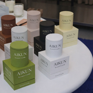 AIKUN Classic Gift Box <strong>Custom</strong> Logo Handmade Aromatherapy <strong>Candle</strong> Home Living Room Warm Cozy Atmosphere Scented <strong>Candle</strong> - Product Image 3