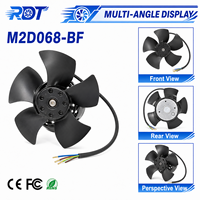 Ventilateur axial AC M2D068-BF d'origine, 400V, triphasé, 150W, 2800 tr/min, ventilateur de refroidissement industriel en métal, application pour machine CNC et moteur de broche