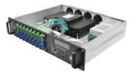 Amplificateur EDFA GPON EPON 22 dBm WDM 16 ports 2U EDFA 23 24 dBm CATV 1550nm PON EDFA avec WDM 48V 16 ports amplificateur PON