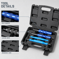 Kit d'outils de compression de ressort de soupape, outil de démontage et d'installation de ressort de soupape de moteur pour la réparation automobile