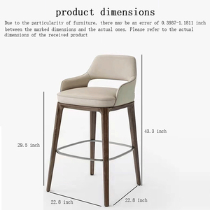 <span class=keywords><strong>Tabouret</strong></span> de Bar en Bois Moderne Réglable pour Cuisine Salle à Manger Gamers Hôtels Salon Chambre à Coucher <span class=keywords><strong>Snack</strong></span> Extérieur Panneau Style Bois - Product Image 6