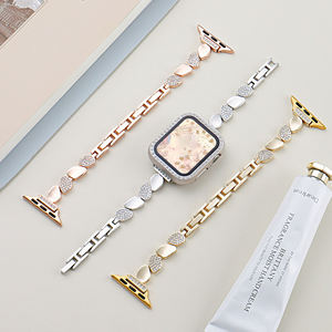 Correas de Reloj con Brillantina y Diamantes para Mujer, para Apple Watch, 42, 44, 45, 49 mm, para iWatch S11, Brazalete de Cadena para Muñeca - Product Image 1