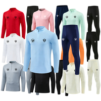 Seragam Klub Sepak Bola Tracksuit Bernapas Cepat Kering 100% Poliester Pria Dewasa Grosir