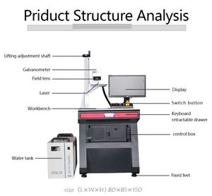 New UV Laser Engraving Machine, 3W, 5W, 10W <b>Plastic</b> and Metal Laser Printer - Product Image 4