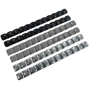 Outils de réparation de pneus, autocollants adhésifs noirs et gris, revêtement en zinc, <span class=keywords><strong>poids</strong></span> d'équilibrage pour roues de <span class=keywords><strong>moto</strong></span> - Product Image 1