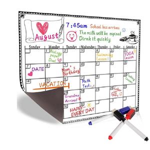 Pizarra blanca semanal personalizada planificador mensual tablero de escritura magnético para niños imanes de nevera - Product Image 5