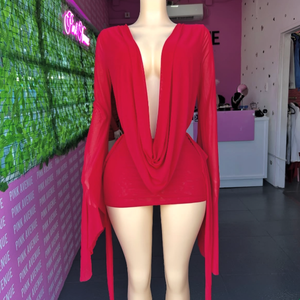 G02015C 2026 Primavera Vendita Calda Abito <span class=keywords><strong>Donna</strong></span> a Maniche Lunghe con Collo all'Americana - Product Image 1