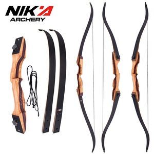 <span class=keywords><strong>Arc</strong></span> à poulies en bois Nika Archery 20-60 LBS pour chasseurs, tir en plein air, <span class=keywords><strong>chasse</strong></span>, 62-64 pouces, <span class=keywords><strong>arc</strong></span> recurve démontable - Product Image 2