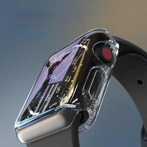 Protector de Pantalla Completo para <span class=keywords><strong>Apple</strong></span> <span class=keywords><strong>Watch</strong></span> Case Ultra 2 49mm 46mm 45mm 41mm, Funda de Reloj Transparente de Goma para Iwatch Series 10 9 8 - Product Image 3