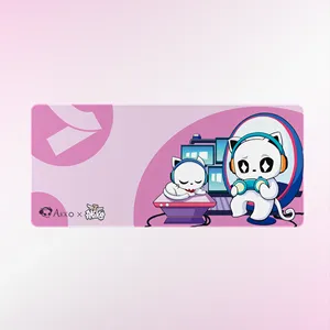 Lovely Cute <strong>pink</strong> High Quality Rubber Anti-slip Big Size Desk Keyboard Mat Mouse Pad for Gaming - Product Image 1