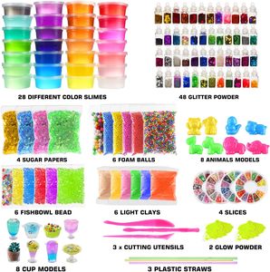 126 Pcs DIY <strong>Slime</strong> Making Kit for Girls Boys Birthday <strong>Idea</strong> for Kids Ultimate <strong>Slime</strong> Supplies Funny Toys for Kids - Product Image 2