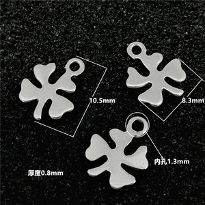 Colgantes de acero inoxidable con formas de flor de la paz, estrella y manzana para la fabricación de joyas, accesorios, origen Dongguan 2017 - Product Image 5