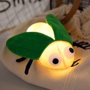 Peluche personnalisée lumineuse en forme d'insecte : petite abeille ou <span class=keywords><strong>luciole</strong></span> <span class=keywords><strong>pour</strong></span> apaiser bébé et favoriser le sommeil – Cadeau idéal - Product Image 2