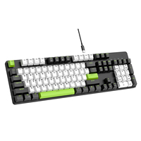 QWERTY personnalisé espagne arabe russie mise en page suédoise 104 touches LED PBT Keycaps clavier de jeu filaire interrupteur rouge clavier mécanique