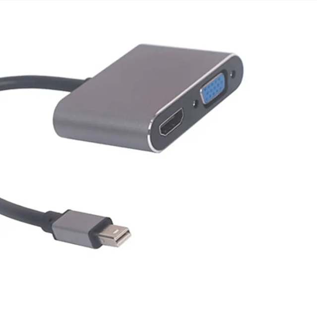 Gold-plated Displayport DP to HD MI + VGA 4 k Adapter Male to Female Converter Cable Wire Desktop Laptop Monitor Projector HDTV