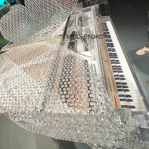 <span class=keywords><strong>Pianoforte</strong></span> di Lusso Personalizzato a 88 Tasti in Acrilico Trasparente con Arte Intagliata per Hotel di Lusso, Eventi Prestigiosi e Banchetti di Lusso - Product Image 2
