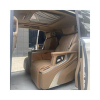 Sièges de voiture de luxe de haute qualité, design canapé-lit inclinable en cuir Nappa aviation VIP