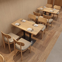 Meubles de restauration rapide modernes et personnalisés, table et chaises pour café, restaurant, hôtel, école, utilisation durable