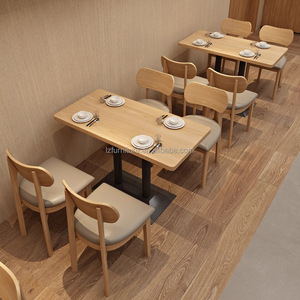 ชุดโต๊ะเก้าอี้เฟอร์นิเจอร์ร้านอาหารคาเฟ่เชิงพาณิชย์วัสดุทันสมัยปรับแต่งได้สำหรับร้านอาหารฟาสต์ฟู้ด โรงแรม โรงเรียน ใช้งานทนทาน - Product Image 6