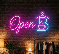 Enseigne néon LED créative personnalisée pour café, boulangerie, salon de manucure, décoration murale