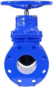 ประตูน้ำเหล็กดัดแบบมีหน้าแปลน DN100 PN16 พร้อมก้านแบบยืดหยุ่นและซีลนุ่ม - Product Image 6