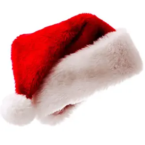 Cổ Điển Giáng Sinh Mũ Giáng Sinh Sang Trọng Santa Hat